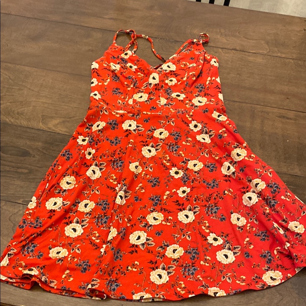 Floral Red Sundress